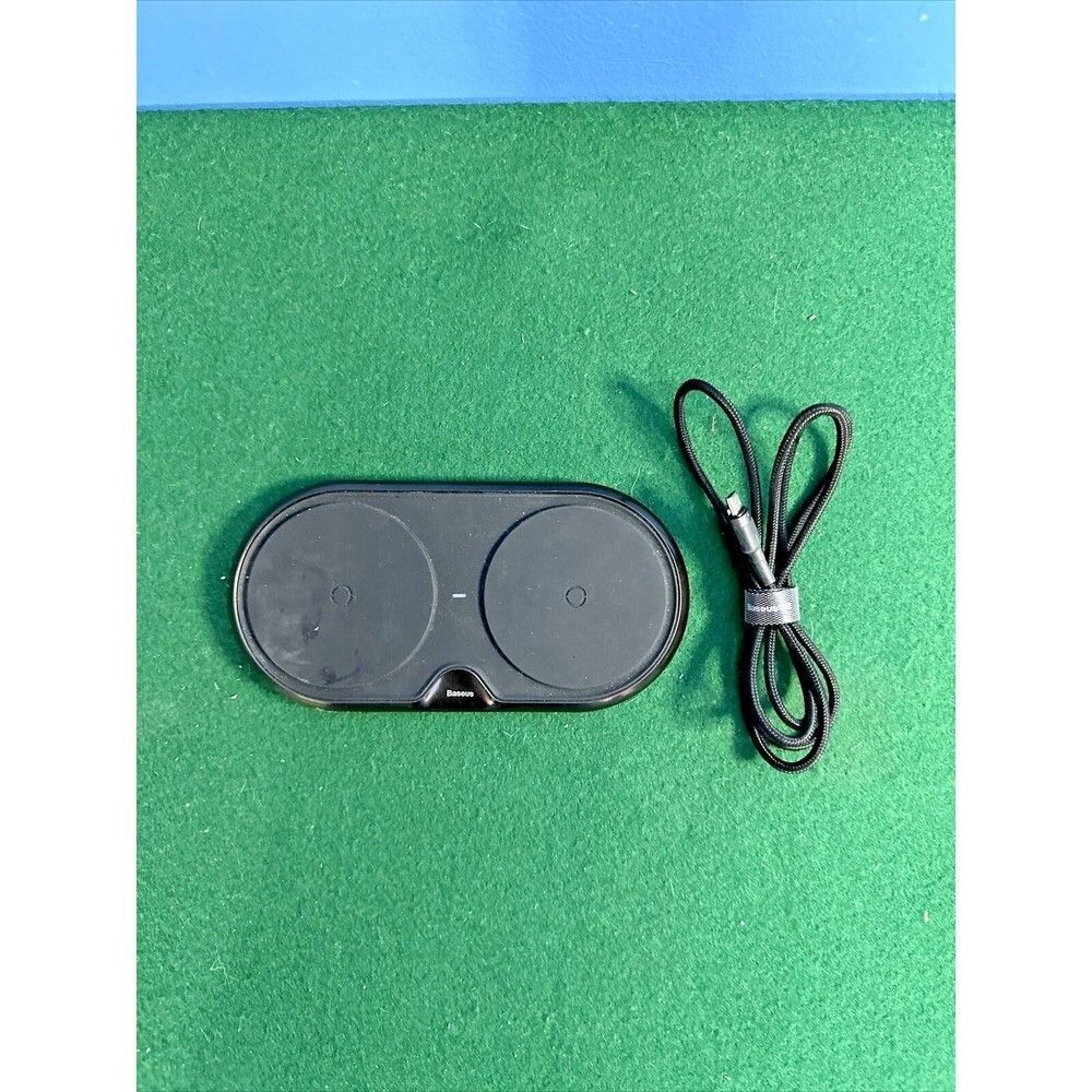 Baseus BSWC-P12 Wireless Charger Black Fast Charging Pad Qi-Compatible